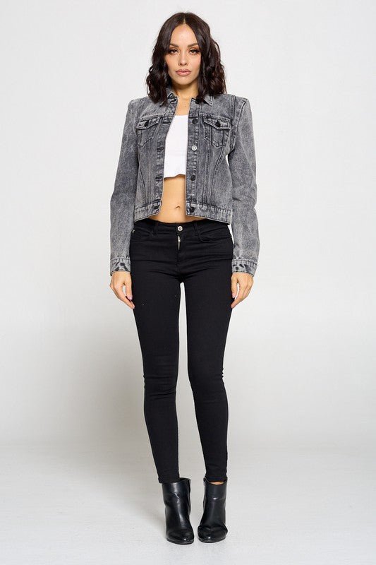 Black Denim Jacket - zuccheroallamoda